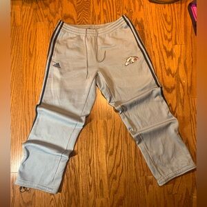 Adidas Gray sweatpants with black Accents